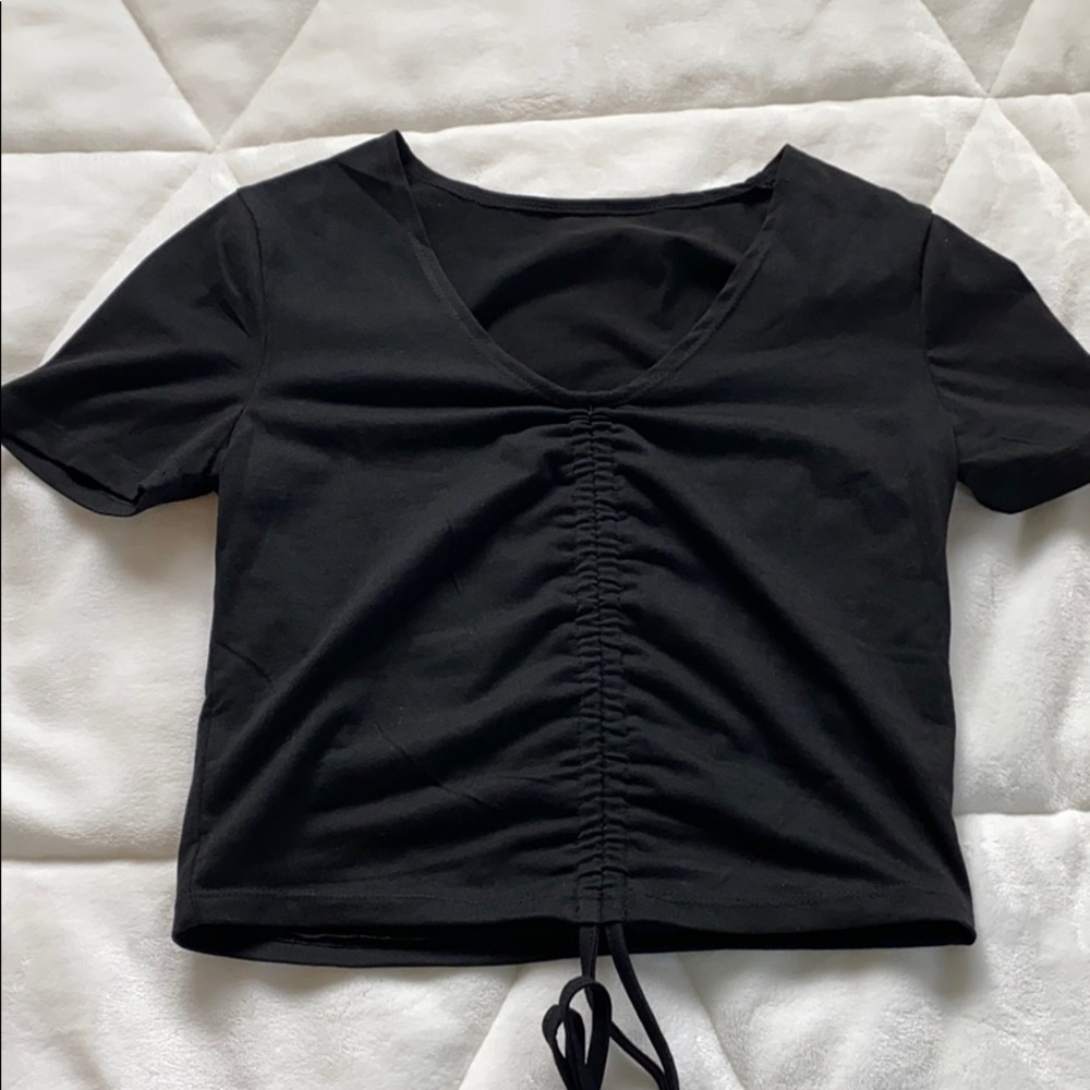 Woman’s shein black adjustable top!